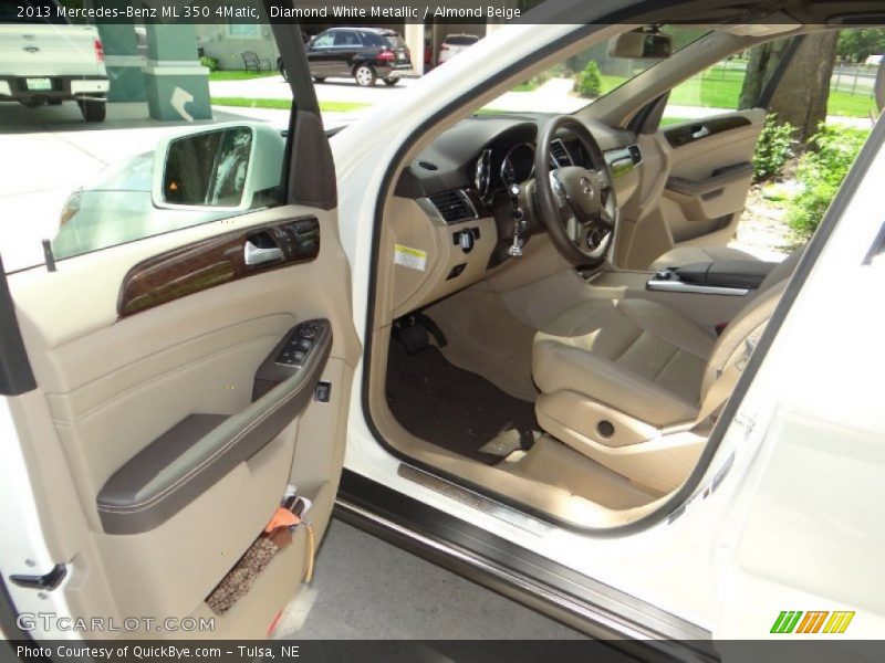 Diamond White Metallic / Almond Beige 2013 Mercedes-Benz ML 350 4Matic