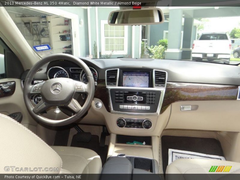 Diamond White Metallic / Almond Beige 2013 Mercedes-Benz ML 350 4Matic
