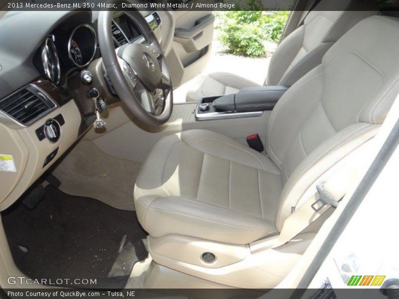 Diamond White Metallic / Almond Beige 2013 Mercedes-Benz ML 350 4Matic