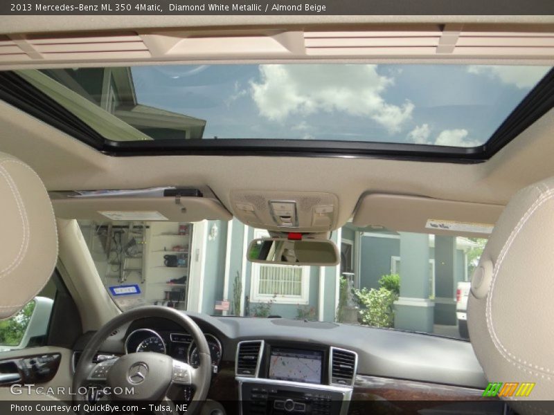 Diamond White Metallic / Almond Beige 2013 Mercedes-Benz ML 350 4Matic