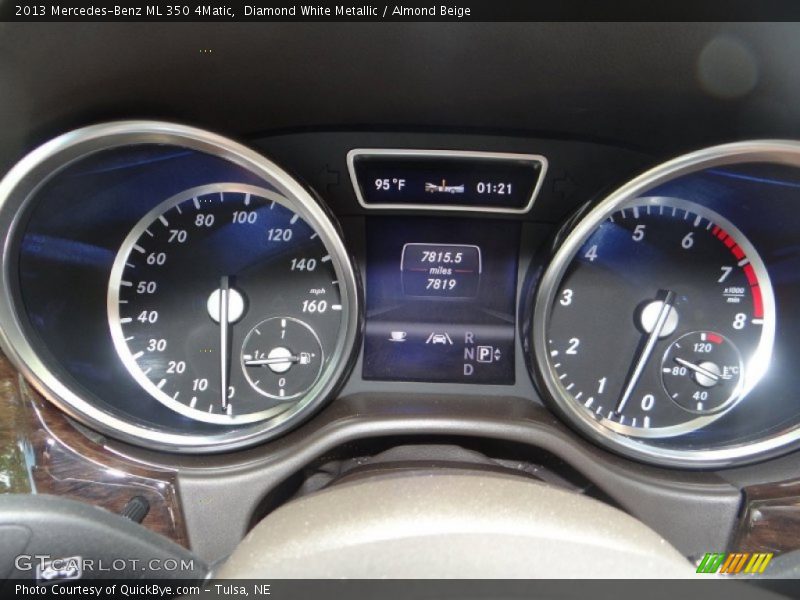 Diamond White Metallic / Almond Beige 2013 Mercedes-Benz ML 350 4Matic