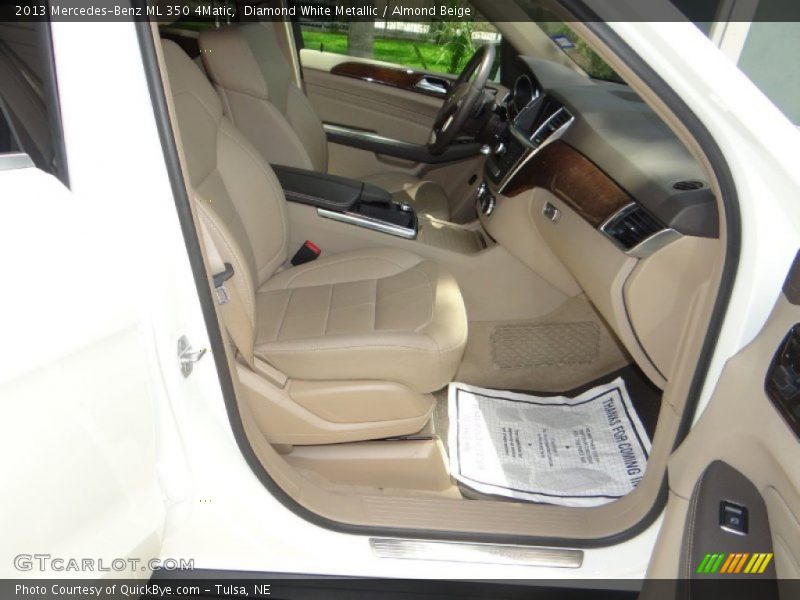 Diamond White Metallic / Almond Beige 2013 Mercedes-Benz ML 350 4Matic