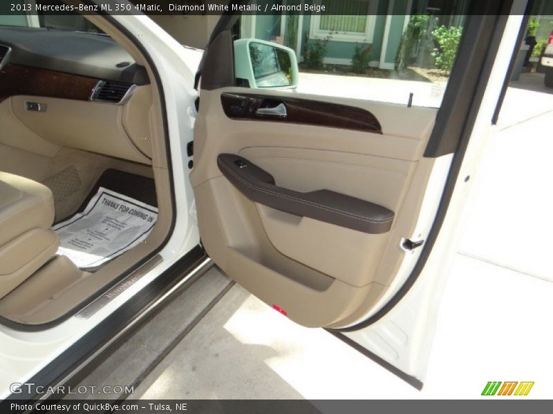 Diamond White Metallic / Almond Beige 2013 Mercedes-Benz ML 350 4Matic