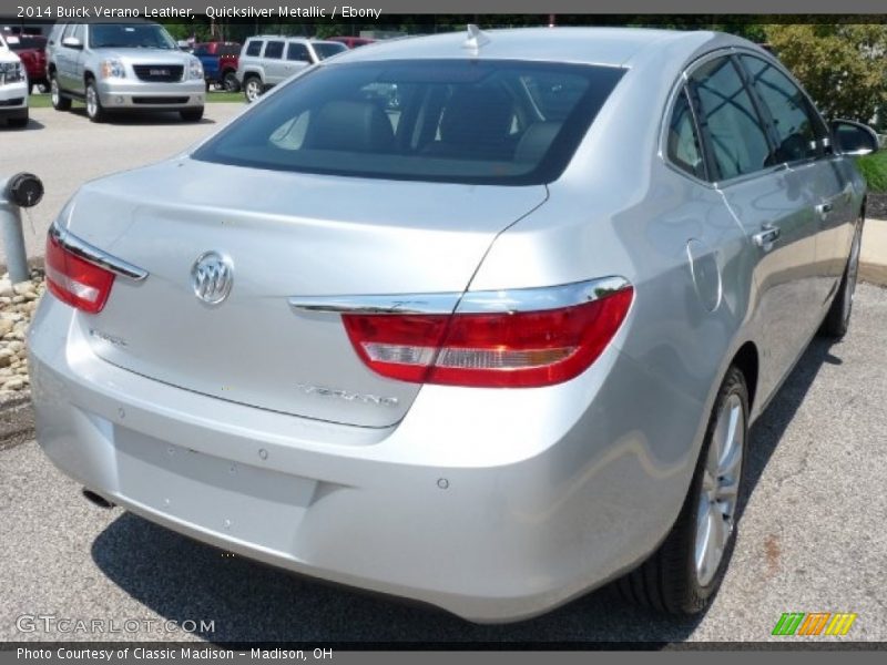 Quicksilver Metallic / Ebony 2014 Buick Verano Leather