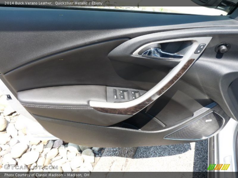 Quicksilver Metallic / Ebony 2014 Buick Verano Leather