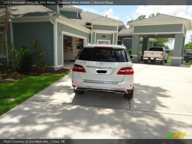 Diamond White Metallic / Almond Beige 2013 Mercedes-Benz ML 350 4Matic