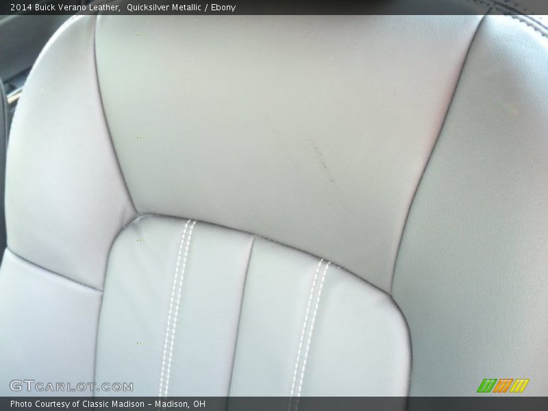 Quicksilver Metallic / Ebony 2014 Buick Verano Leather