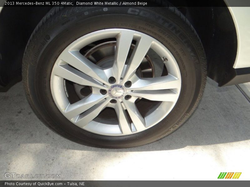 Diamond White Metallic / Almond Beige 2013 Mercedes-Benz ML 350 4Matic
