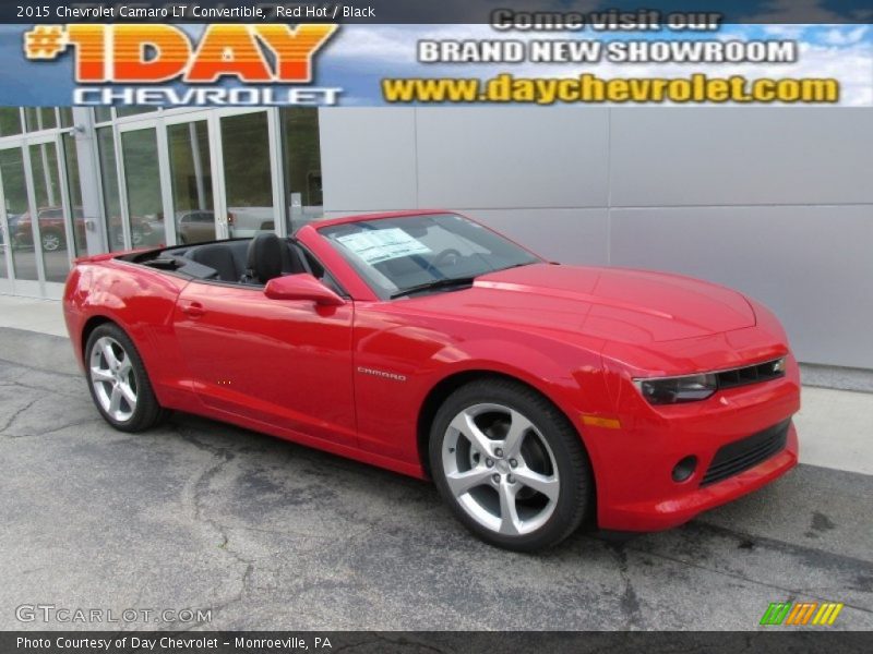 Red Hot / Black 2015 Chevrolet Camaro LT Convertible