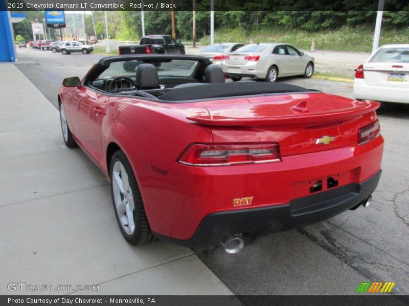 Red Hot / Black 2015 Chevrolet Camaro LT Convertible