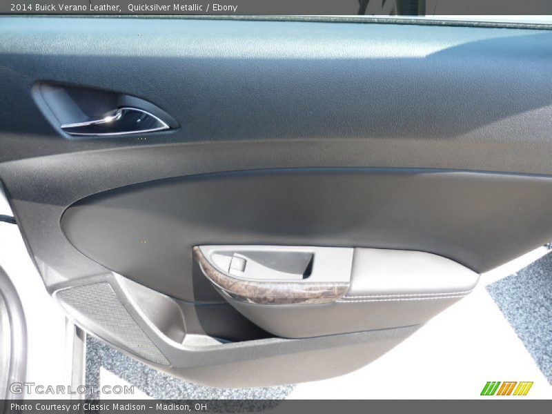 Quicksilver Metallic / Ebony 2014 Buick Verano Leather