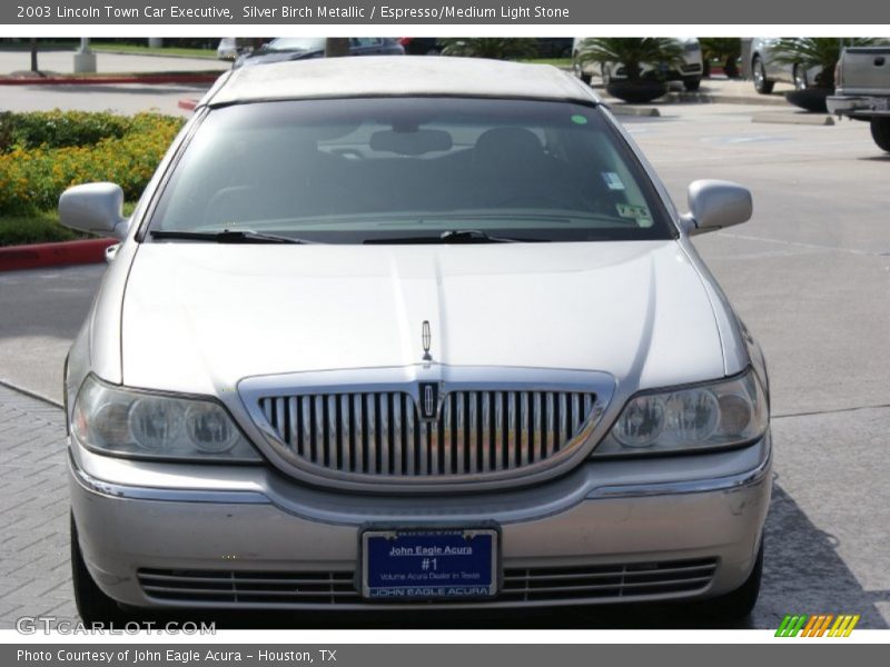 Silver Birch Metallic / Espresso/Medium Light Stone 2003 Lincoln Town Car Executive