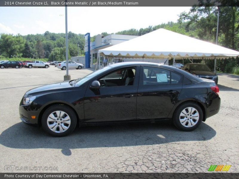 Black Granite Metallic / Jet Black/Medium Titanium 2014 Chevrolet Cruze LS