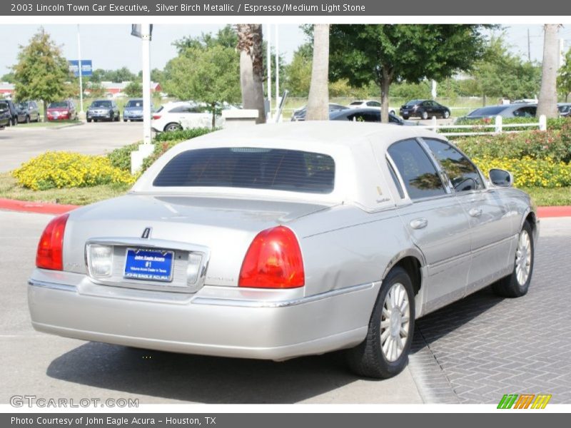 Silver Birch Metallic / Espresso/Medium Light Stone 2003 Lincoln Town Car Executive