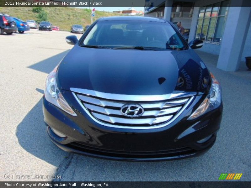 Midnight Black / Black 2012 Hyundai Sonata Limited