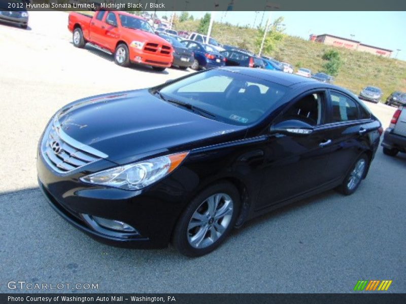 Midnight Black / Black 2012 Hyundai Sonata Limited