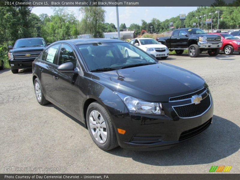 Black Granite Metallic / Jet Black/Medium Titanium 2014 Chevrolet Cruze LS