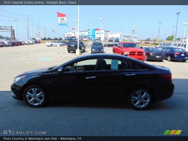 Midnight Black / Black 2012 Hyundai Sonata Limited