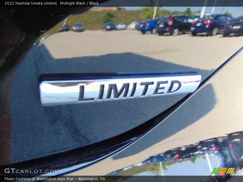Midnight Black / Black 2012 Hyundai Sonata Limited