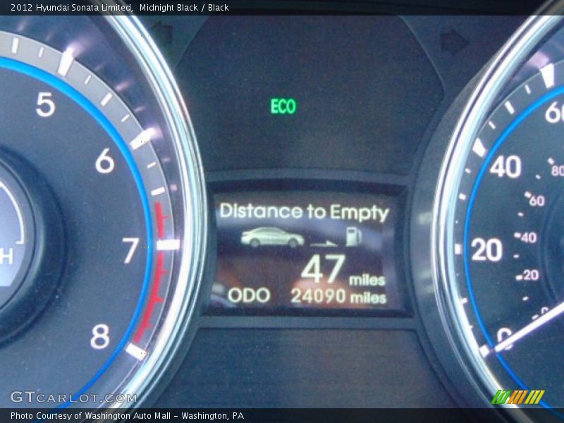 Midnight Black / Black 2012 Hyundai Sonata Limited