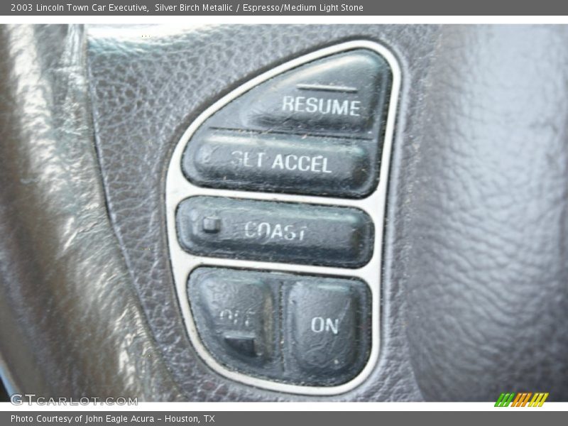 Silver Birch Metallic / Espresso/Medium Light Stone 2003 Lincoln Town Car Executive