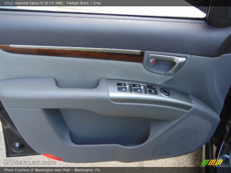 Twilight Black / Gray 2012 Hyundai Santa Fe SE V6 AWD