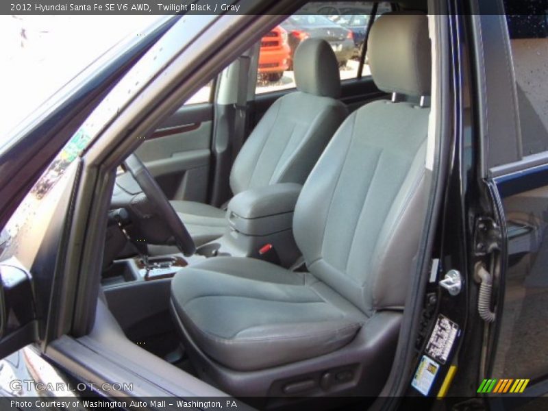 Twilight Black / Gray 2012 Hyundai Santa Fe SE V6 AWD