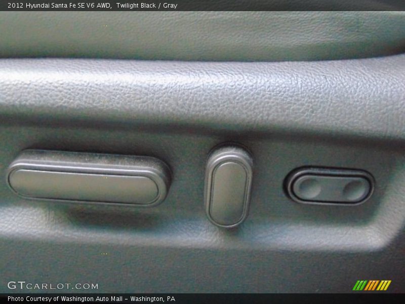 Twilight Black / Gray 2012 Hyundai Santa Fe SE V6 AWD