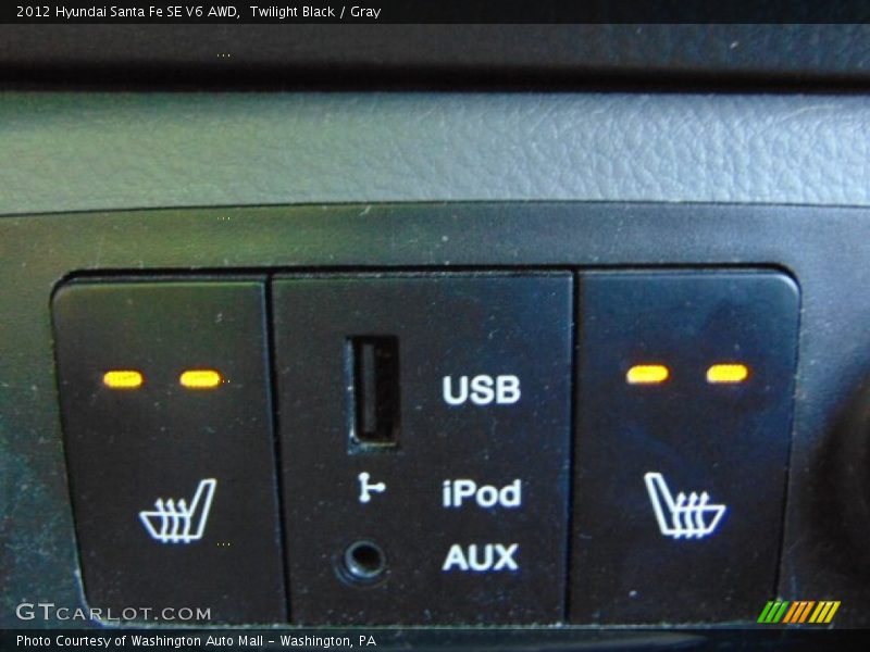 Twilight Black / Gray 2012 Hyundai Santa Fe SE V6 AWD