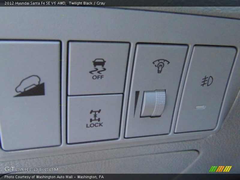 Twilight Black / Gray 2012 Hyundai Santa Fe SE V6 AWD