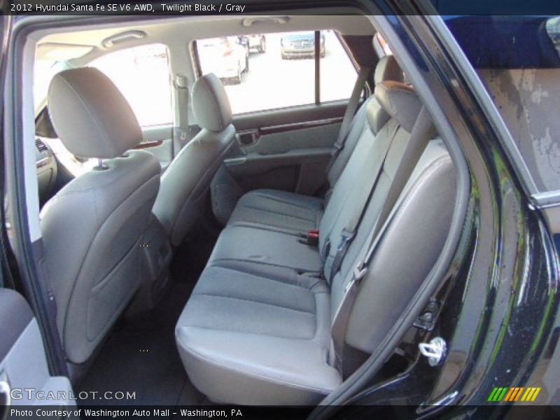 Twilight Black / Gray 2012 Hyundai Santa Fe SE V6 AWD