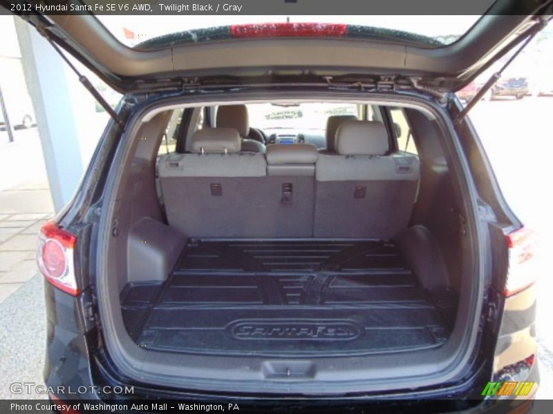 Twilight Black / Gray 2012 Hyundai Santa Fe SE V6 AWD