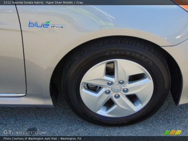 Hyper Silver Metallic / Gray 2012 Hyundai Sonata Hybrid