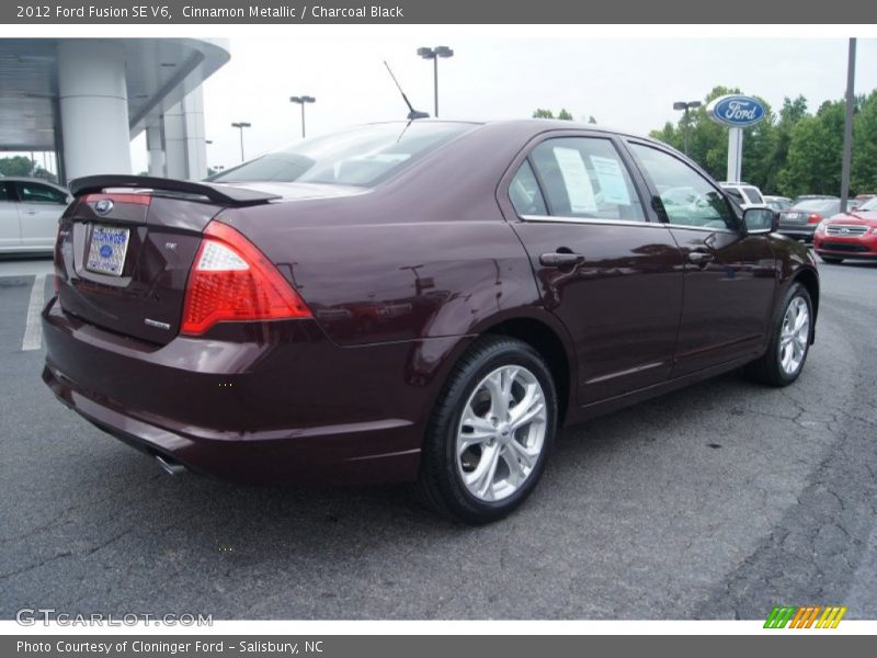 Cinnamon Metallic / Charcoal Black 2012 Ford Fusion SE V6