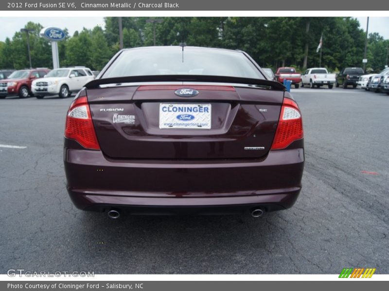 Cinnamon Metallic / Charcoal Black 2012 Ford Fusion SE V6