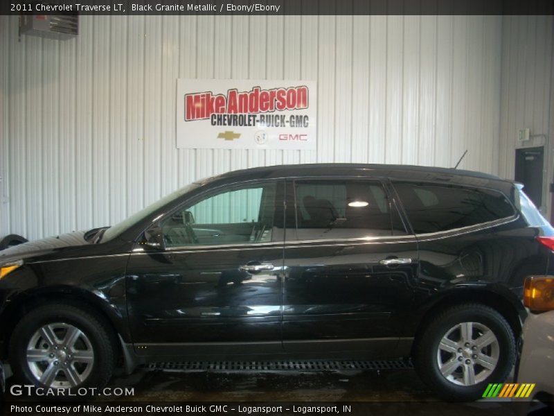 Black Granite Metallic / Ebony/Ebony 2011 Chevrolet Traverse LT