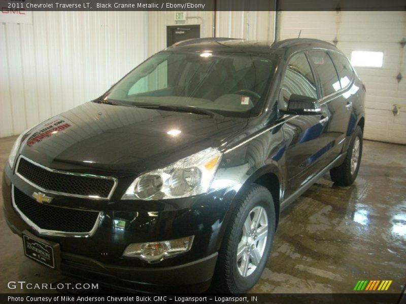 Black Granite Metallic / Ebony/Ebony 2011 Chevrolet Traverse LT