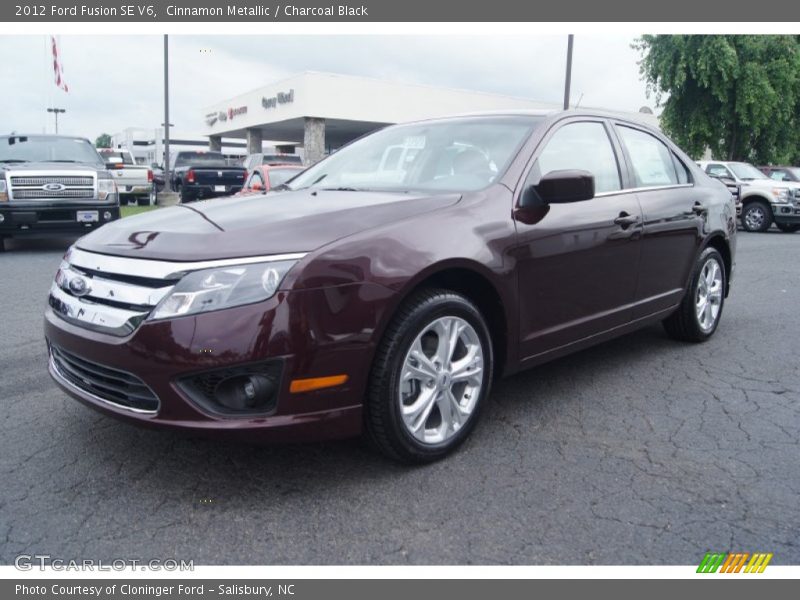 Cinnamon Metallic / Charcoal Black 2012 Ford Fusion SE V6