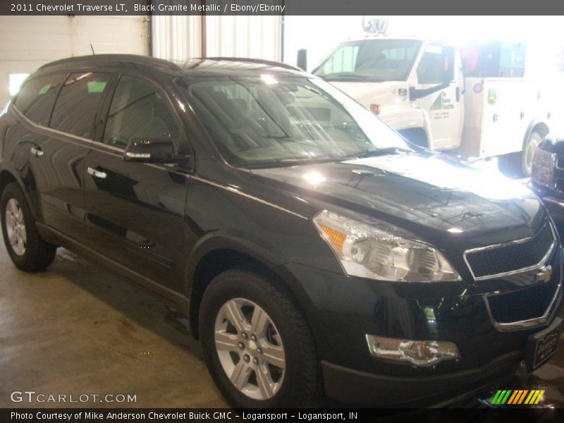 Black Granite Metallic / Ebony/Ebony 2011 Chevrolet Traverse LT
