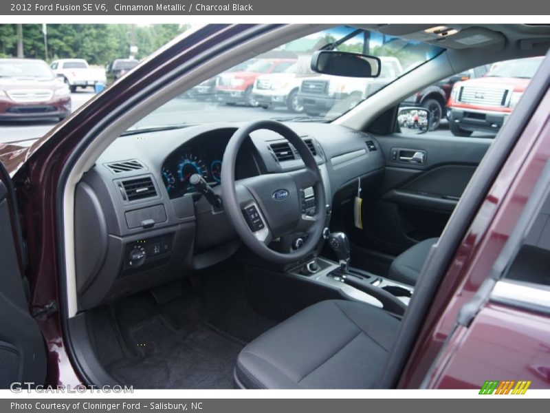  2012 Fusion SE V6 Charcoal Black Interior