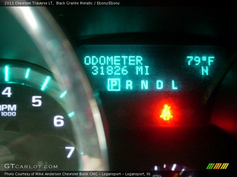 Black Granite Metallic / Ebony/Ebony 2011 Chevrolet Traverse LT