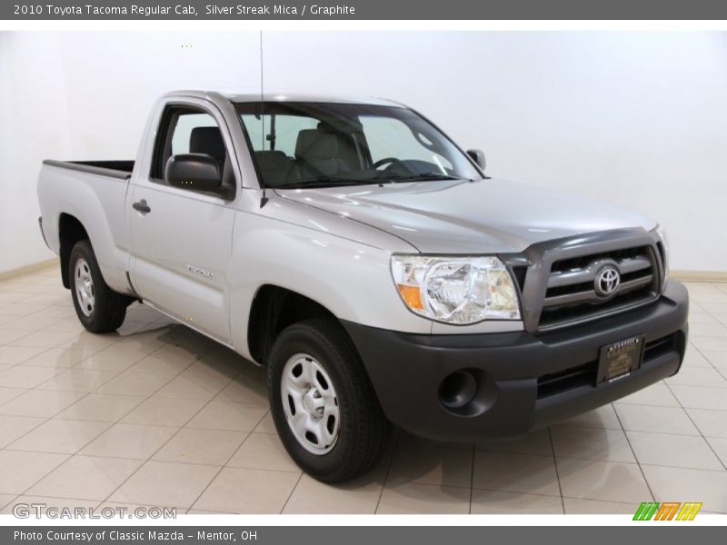 Silver Streak Mica / Graphite 2010 Toyota Tacoma Regular Cab