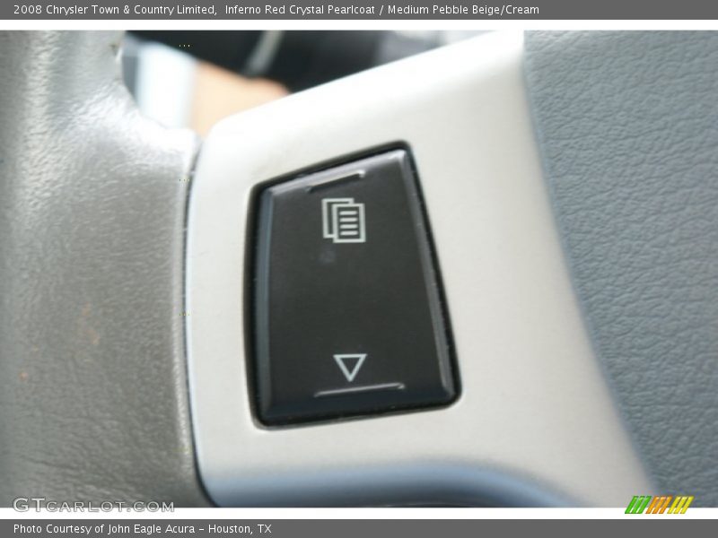 Inferno Red Crystal Pearlcoat / Medium Pebble Beige/Cream 2008 Chrysler Town & Country Limited