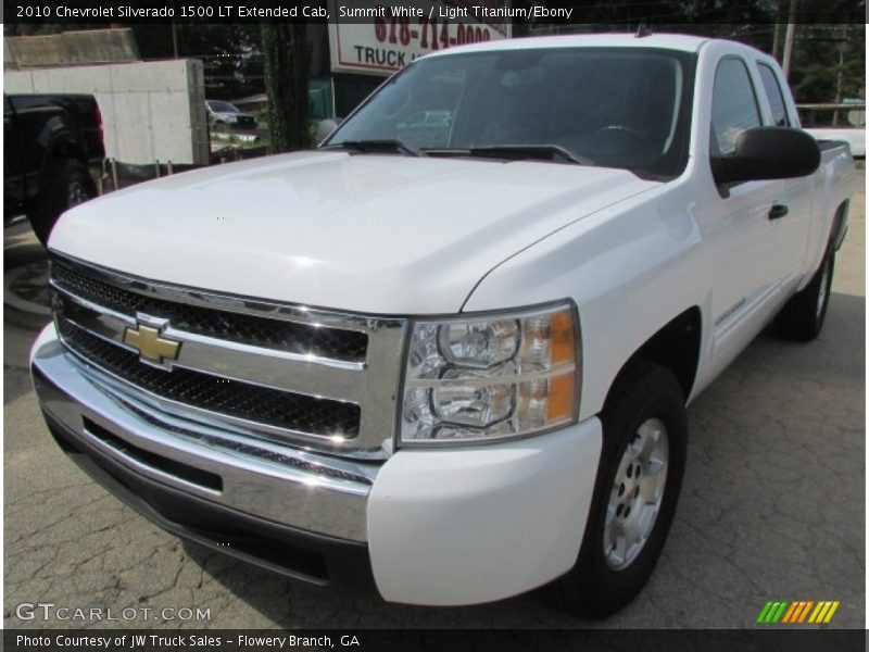 Summit White / Light Titanium/Ebony 2010 Chevrolet Silverado 1500 LT Extended Cab