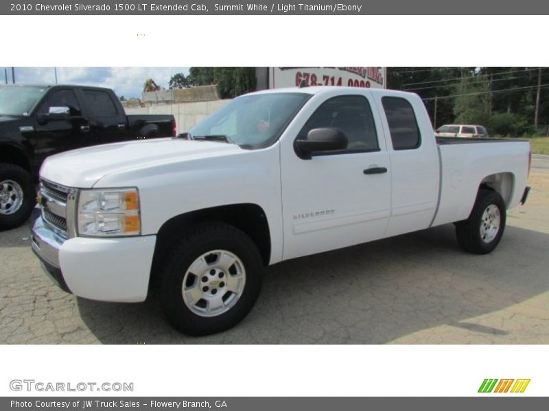Summit White / Light Titanium/Ebony 2010 Chevrolet Silverado 1500 LT Extended Cab