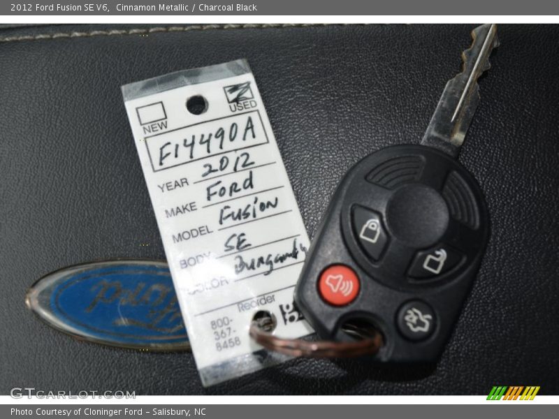 Cinnamon Metallic / Charcoal Black 2012 Ford Fusion SE V6