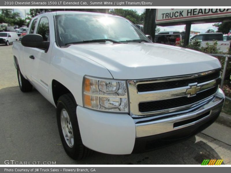 Summit White / Light Titanium/Ebony 2010 Chevrolet Silverado 1500 LT Extended Cab
