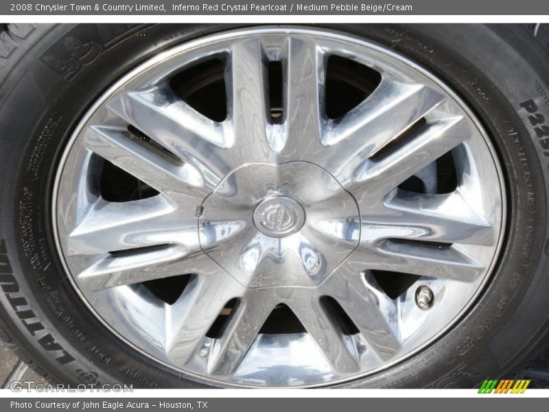 Inferno Red Crystal Pearlcoat / Medium Pebble Beige/Cream 2008 Chrysler Town & Country Limited