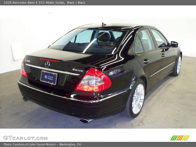 Black / Black 2008 Mercedes-Benz E 350 4Matic Sedan