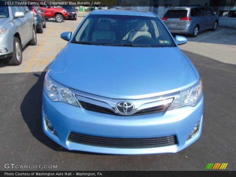 Clearwater Blue Metallic / Ash 2012 Toyota Camry XLE